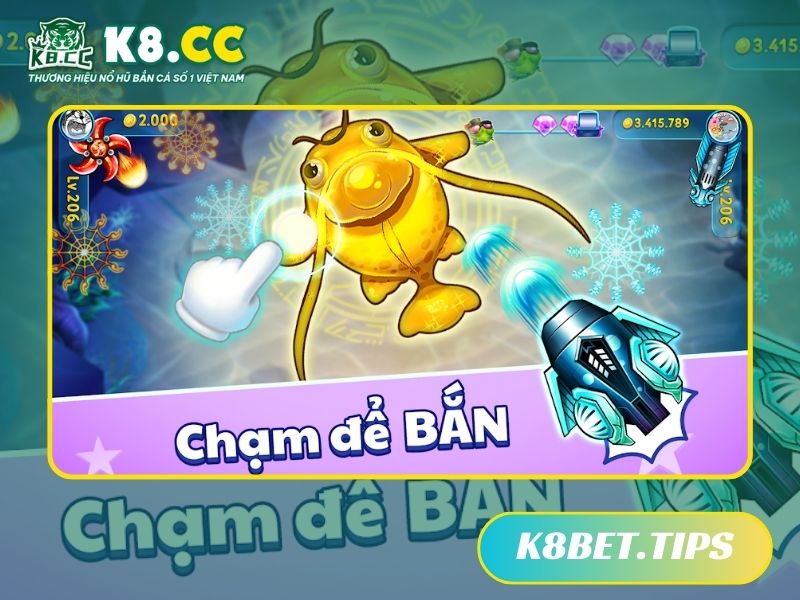 Chơi bắn cá thỏa thích tại K8CC