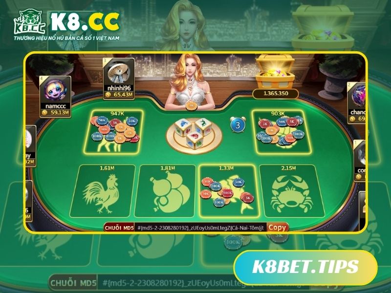 Chơi game bầu cua tại K8CC với nhiều ưu đãi